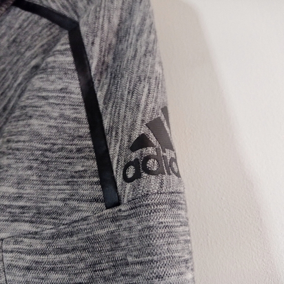 Adidas Z.N.E Zip Up Jacket Hoodie - Grey Black - Size Medium - Picture 3 of 4